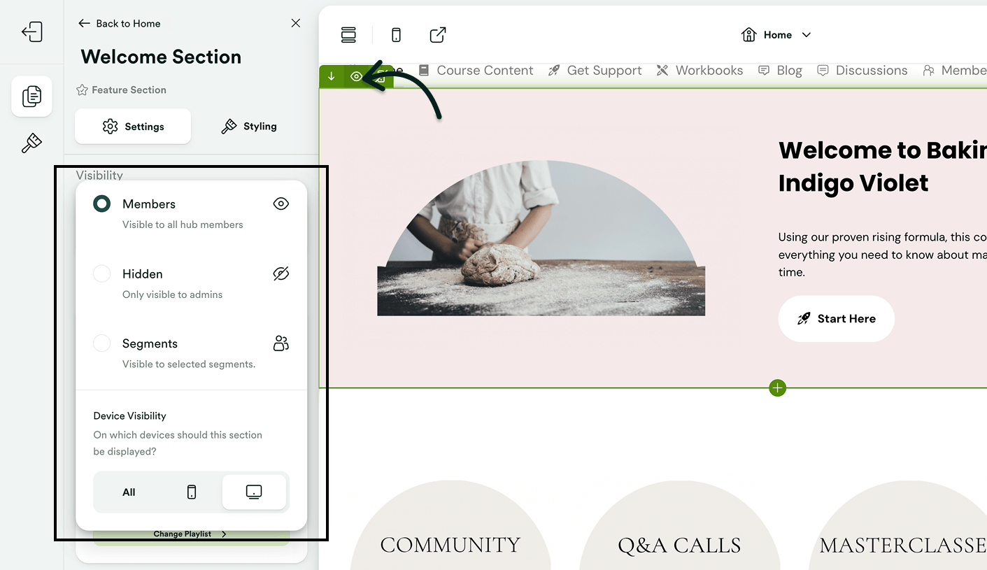 Using Segments To Control Hub Section Visibility - Download Creative City Design | Ultra HD